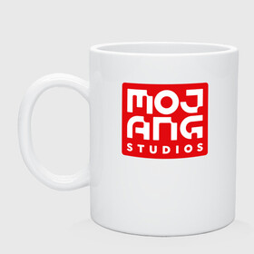 Кружка керамическая с принтом Mojang Studios , керамика | объем — 330 мл, диаметр — 80 мм. Принт наносится на бока кружки, можно сделать два разных изображения | gamers | games | microsoft | minecraft | mojang | xbox | иллюстрация | логотип