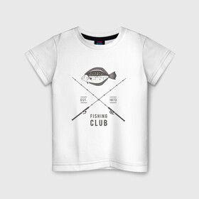 Детская футболка хлопок с принтом Рыбаловный клуб , 100% хлопок | круглый вырез горловины, полуприлегающий силуэт, длина до линии бедер | fish | fishing | мужику | мужчине | на рыбалке | на рыбалку | рыба | рыбак | рыбакам | рыбаку | рыбалка | удочка