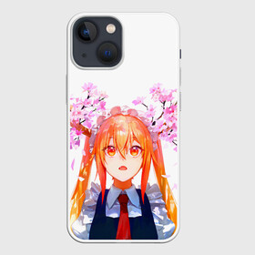 Чехол для iPhone 13 mini с принтом Горничная Мисс Кобаяши расцветает Тору ,  |  | anime | dragon maid | kobayashi | аниме | дракон | кабаяши | кобаяши | служанка | тору