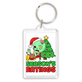 Брелок прямоугольный 35*50 с принтом Christmas Zombie ,  |  | art | brains | christmas | gift | holiday | new year | tree | zombie | арт | елка | зомби | мозги | новый год | подарок | праздник | рождество