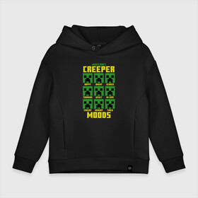 Детское худи Oversize хлопок с принтом MINECRAFT CREEPER MOODS , френч-терри — 70% хлопок, 30% полиэстер. Мягкий теплый начес внутри —100% хлопок | боковые карманы, эластичные манжеты и нижняя кромка, капюшон на магнитной кнопке | creeper | creper | dungeons | earth | game | minecraft | minecraft earth | moods | блоки | грифер | игры | квадраты | компьютерная игра | крафт | крипер | маинкрафт | майн | майнкравт | майнкрафт