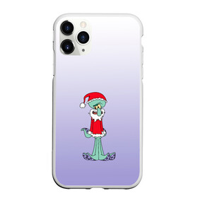 Чехол для iPhone 11 Pro Max матовый с принтом Дед Сквиди Санта мороз , Силикон |  | Тематика изображения на принте: дед мороз | микс образов | мультфильм | настроение | оссьминог | персонаж | праздник | санта клаус | сквидвард | старикашка | сухой старик | шапка санты