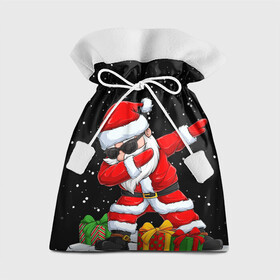 Подарочный 3D мешок с принтом SANTA, DAB , 100% полиэстер | Размер: 29*39 см | Тематика изображения на принте: 2021 | 2022 | bad | christmas | dab | happy | merry | merry christmas | new year | santa | snow | sweater | ugly christmas | winter | деб | дэб | зима | новогодний | новогодняя | новый год | рождественский | рождественский свитер | рождеств