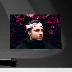 Наклейка на автомобиль с принтом Томас Мраз с повязкой , ПВХ |  | Тематика изображения на принте: hip hop | rap | rep | tomas mraz | исполнители | исполнитель | музыка | реп