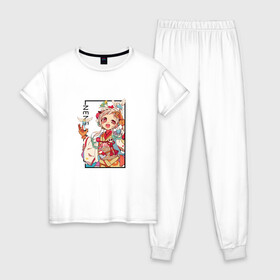 Женская пижама хлопок с принтом Нене Яширо. Туалетный мальчик Ханако-кун , 100% хлопок | брюки и футболка прямого кроя, без карманов, на брюках мягкая резинка на поясе и по низу штанин | Тематика изображения на принте: jibaku shounen hanakokun | nene yashiro | нене яширо | нэнэ ясиро | туалетный мальчик ханако кун | ханако
