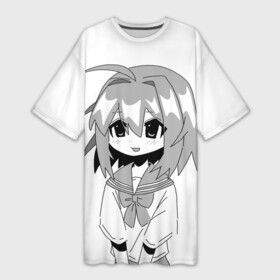 Платье-футболка 3D с принтом Anime  Tyan ,  |  | Тематика изображения на принте: 1000 7 | anime | dead ghoul | dead inside | depression | dota | drain | tyan | waifu | zxc | zxcursed | акума | альт | аниме | аниме герои | анимэ | вайфу | дед инсайд | дрейн | дэд инсайд | курсед | тян | тянка