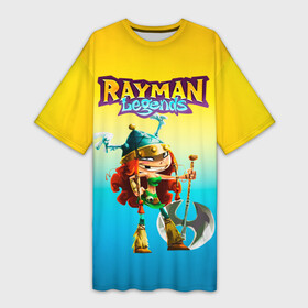 Платье-футболка 3D с принтом Rayman Legends Barbara ,  |  | barbara | rayman legends | барбара | легенды раймана | легенды раймонда | легенды реймана | райман легендс | рейман легендс