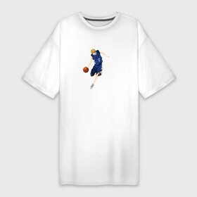 Платье-футболка хлопок с принтом Рёта Кисе арт ,  |  | Тематика изображения на принте: anime | kise ryota | kuroko no basket | kuroko no basuke | аниме | анимэ | баскетбол куроко | рёта кисе