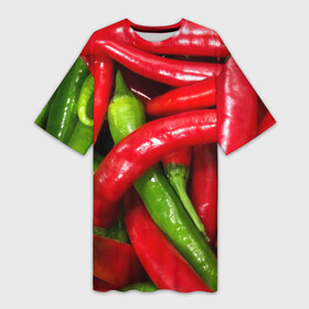 Платье-футболка 3D с принтом Жгучие перцы ,  |  | болгарский | горький перец | еда | жгучие перцы | зеленый | красный | красный перец | лето | огонь | огород | огородник | острота | острый | перец | подарок маме | подарок отцу | сад | садовод