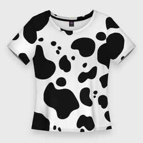 Женская футболка 3D Slim с принтом Пятна Далматина ,  |  | 101 далматинец | далматин | далматинец | пятна далматинца | собаки
