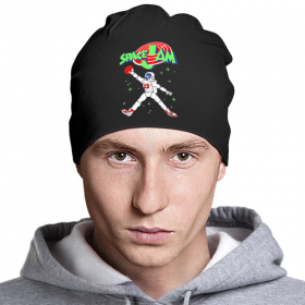 beanie с принтом Space Jam ,  |  | Тематика изображения на принте: 