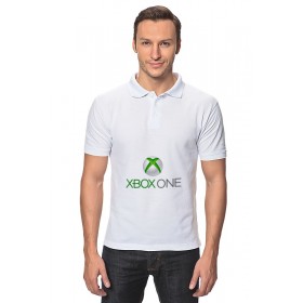 classic_polo_shirt с принтом XBOX ONE ,  |  | Тематика изображения на принте: 