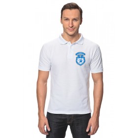 classic_polo_shirt с принтом ФК Сокол Саратов ,  |  | Тематика изображения на принте: 