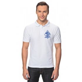 classic_polo_shirt с принтом ФК Динамо Санкт-Петербург ,  |  | Тематика изображения на принте: 