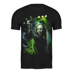 Мужская футболка с принтом Ronnie James Dio ,  |  | Тематика изображения на принте: 