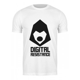 classic_tee с принтом Digital Resistance. Цифровое сопротивление ,  |  | Тематика изображения на принте: 