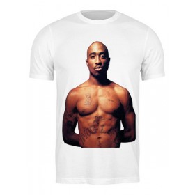 Мужская футболка с принтом 2 Pac ,  |  | 