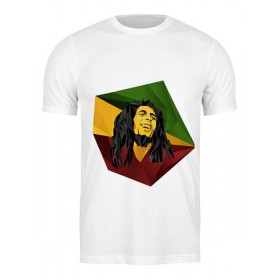 Мужская футболка с принтом Bob Marley ,  |  | 