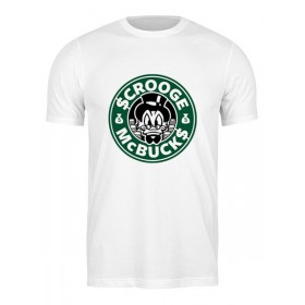 Мужская футболка с принтом Scrooge McBucks (Starbucks) ,  |  | 