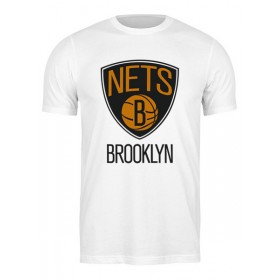 Мужская футболка с принтом Brooklyn Nets ,  |  | Тематика изображения на принте: 