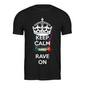 Мужская футболка с принтом eat sleep rave repeat ,  |  | 