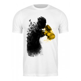 Мужская футболка с принтом Порхай как бабочка, жаль как пчела ,  |  | Тематика изображения на принте: 