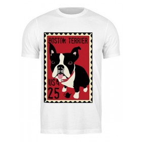 Мужская футболка с принтом Boston Terrier ,  |  | 