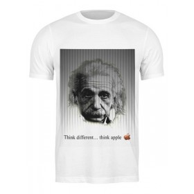 Мужская футболка с принтом Эйнштейн ,  |  | 