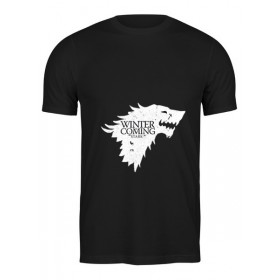 Мужская футболка с принтом House Stark (Game of Thrones) ,  |  | Тематика изображения на принте: 