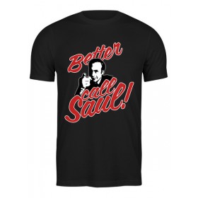 Мужская футболка с принтом Better Call Saul ,  |  | Тематика изображения на принте: 