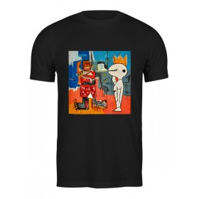 Мужская футболка с принтом Basquiat / Баския ,  |  | Тематика изображения на принте: 