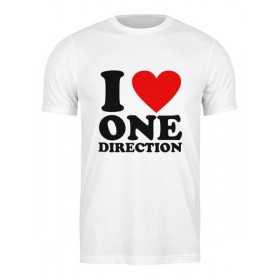 Мужская футболка с принтом One Direction ,  |  | 