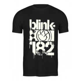 Мужская футболка с принтом blink-182 smile shirt ,  |  | 