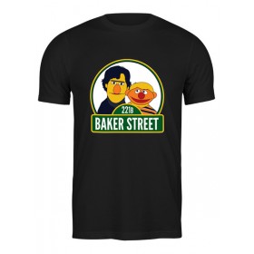 Мужская футболка с принтом Шерлок (Улица Сезам) ,  |  | 