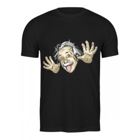 Мужская футболка с принтом Эйнштейн ,  |  | 