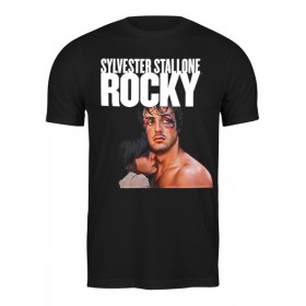 Мужская футболка с принтом Rocky Balboa ,  |  | Тематика изображения на принте: 