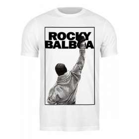 Мужская футболка с принтом Rocky Balboa ,  |  | Тематика изображения на принте: 