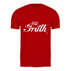Мужская футболка с принтом Coca Cola Enjoy Truth ,  |  | Тематика изображения на принте: 