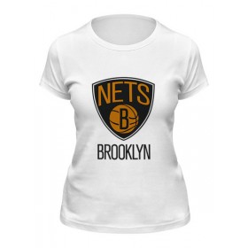 Женская футболка с принтом Brooklyn Nets ,  |  | 