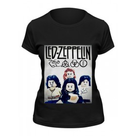 Женская футболка с принтом Led Zeppelin - toys ,  |  | 