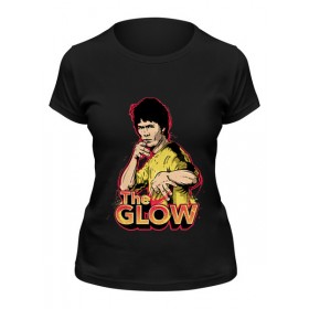 Женская футболка с принтом Брюс Ли (The Glow) ,  |  | 