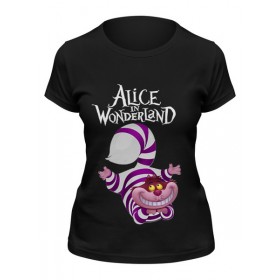 Женская футболка с принтом Alice in Wonderland ,  |  | Тематика изображения на принте: 