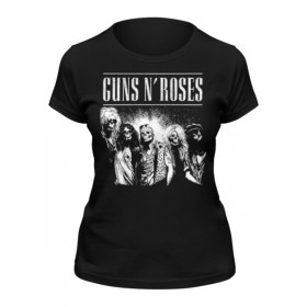 Женская футболка с принтом Guns n roses ,  |  | 