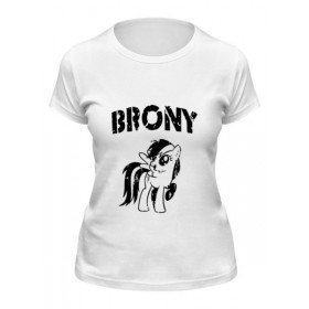 Женская футболка с принтом BRONY Rainbow Dash 2 ,  |  | 