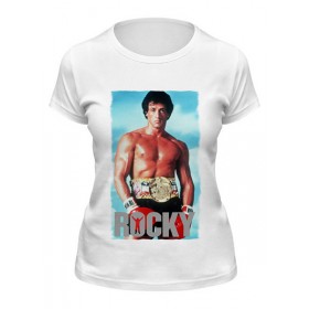 Женская футболка с принтом Rocky Balboa ,  |  | 