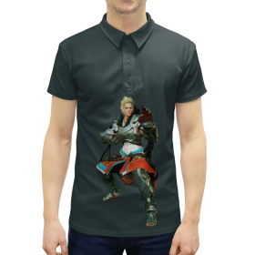 full_print_man_polo с принтом Black Desert ,  |  | 