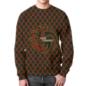 full_print_sweatshirt с принтом Змей Горыныч ,  |  | Тематика изображения на принте: 