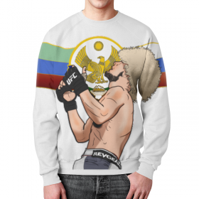 full_print_sweatshirt с принтом UFC Хабиб Нурмагомедов ,  |  | 