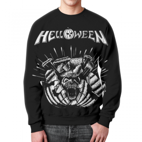 full_print_sweatshirt с принтом Helloween ( rock band ) ,  |  | 