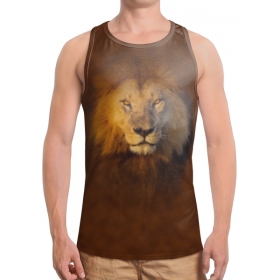 full_print_tanktop с принтом Лев ,  |  | 